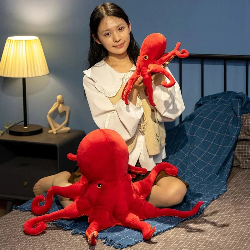 Maliben | Red Life-Like Octopus Plushie