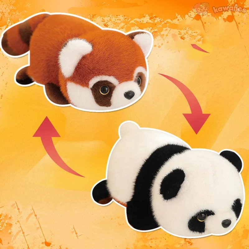 Maliben | Reversible Red Panda To Panda Plush