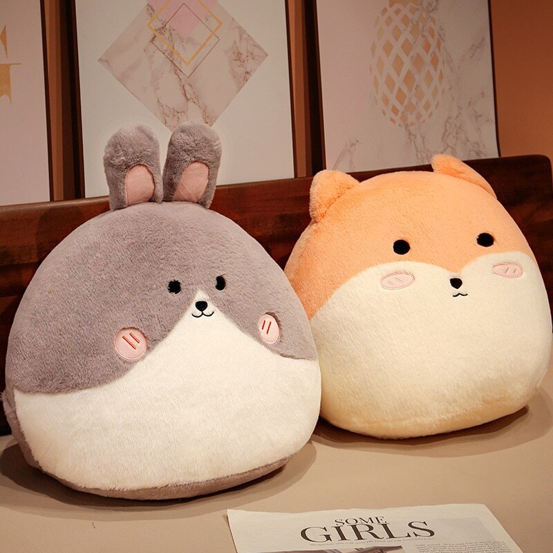 Maliben | Round Cat Bunny Fox Pillow Plushie Collection