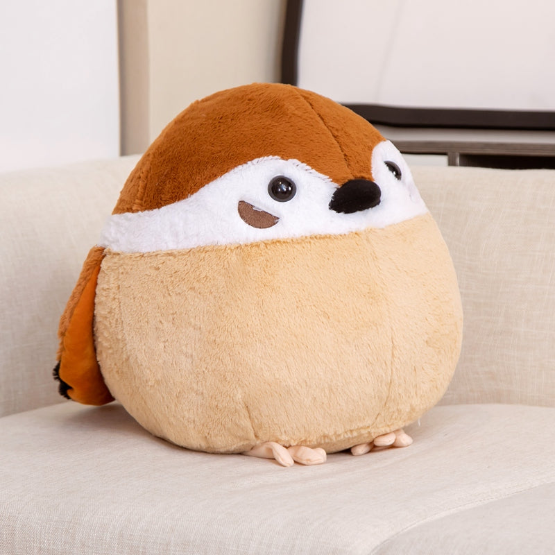 Maliben | Round Chonky Sparrow Raven Crow Bird Plushies