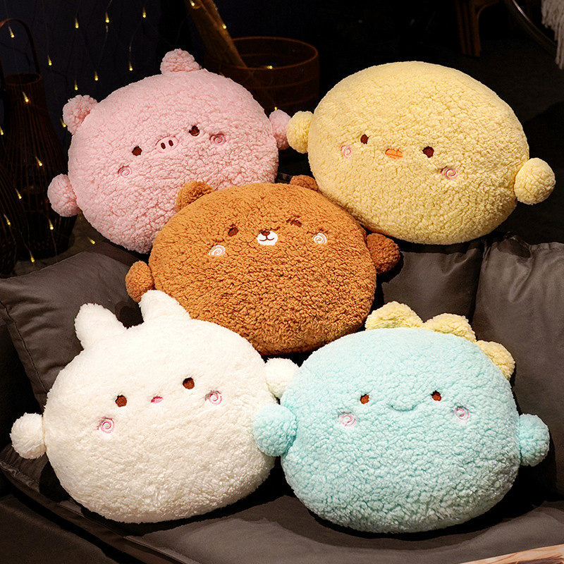 Maliben | Round Fluffy Animal Pillow Plushie Collection
