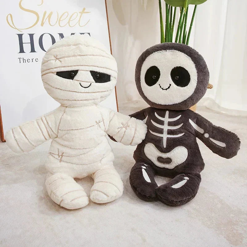 Maliben | Scary Skeleton And Mummy Halloween Plushies