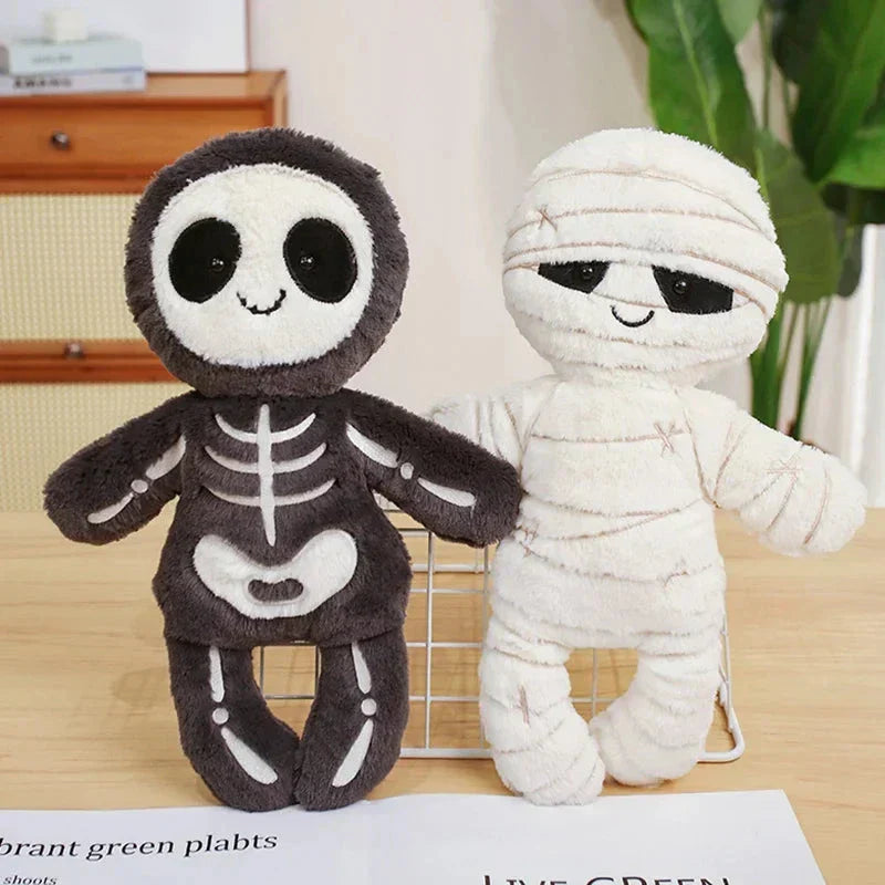 Maliben | Scary Skeleton And Mummy Halloween Plushies