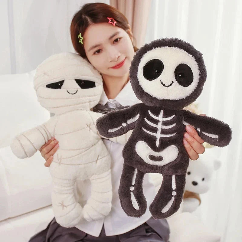 Maliben | Scary Skeleton And Mummy Halloween Plushies