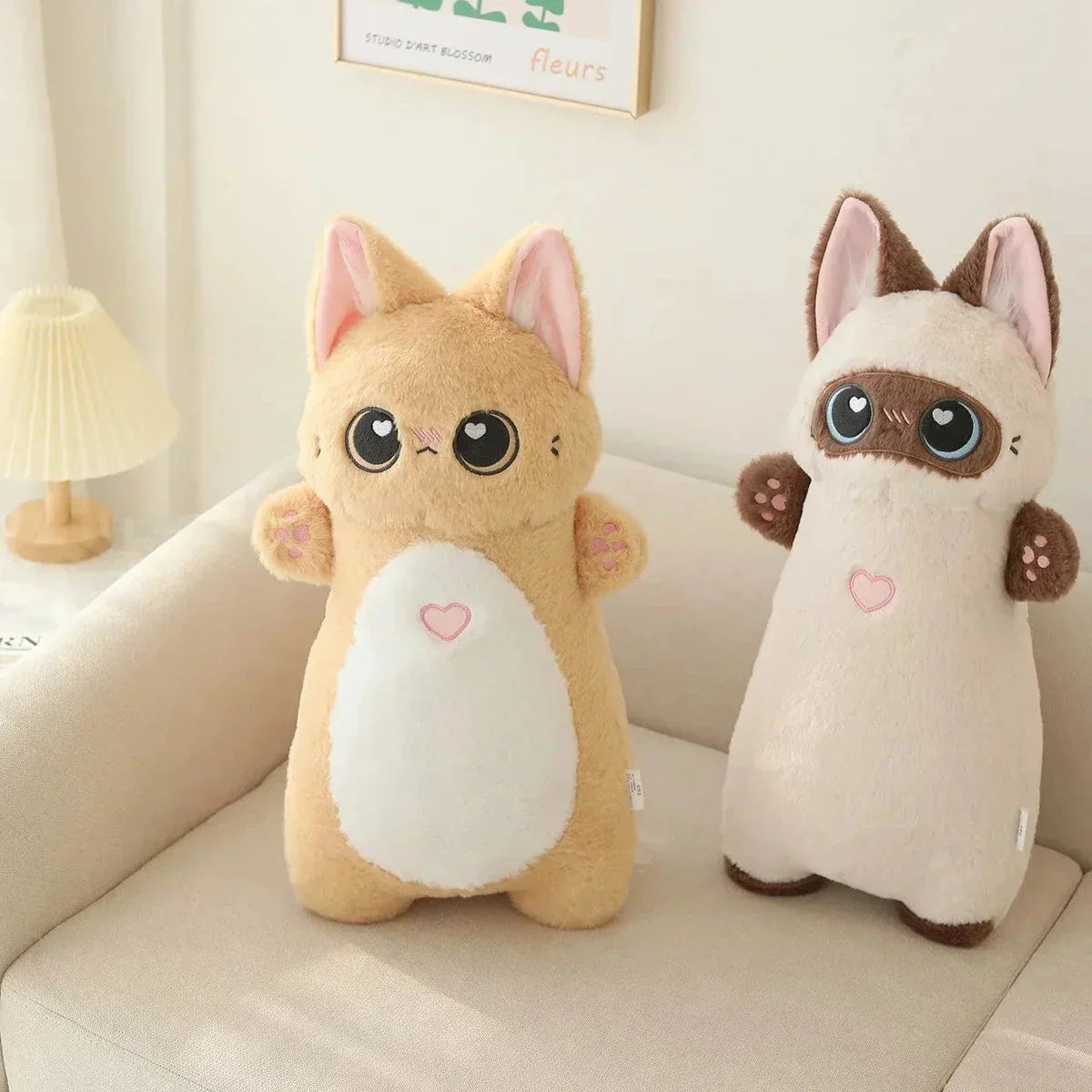 Maliben | Shortie Two-Tone Cat Plushie Collection