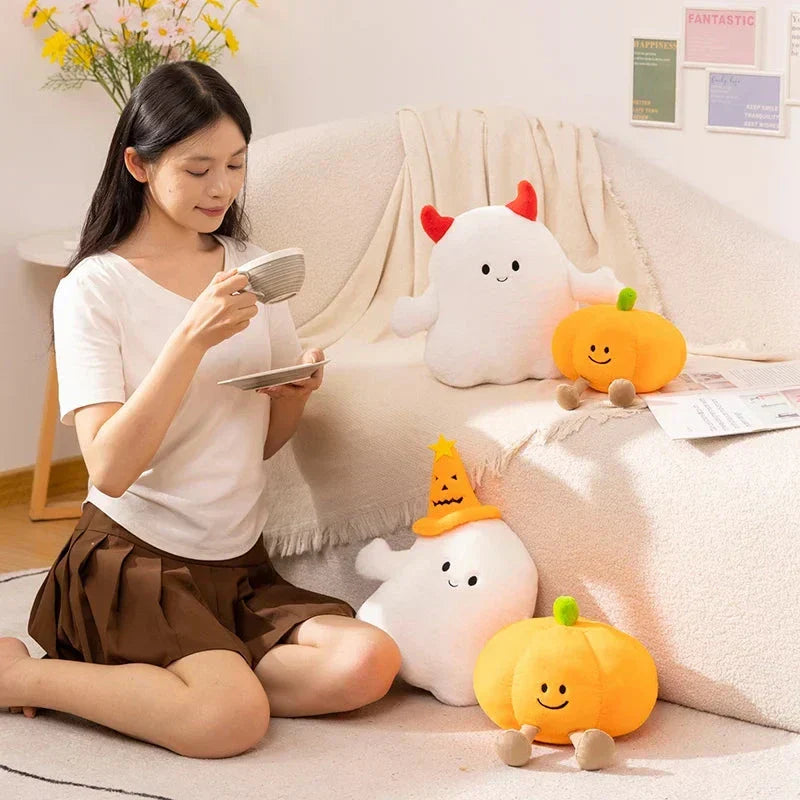 Maliben | Smiling Halloween Pumpkin Ghost Plush