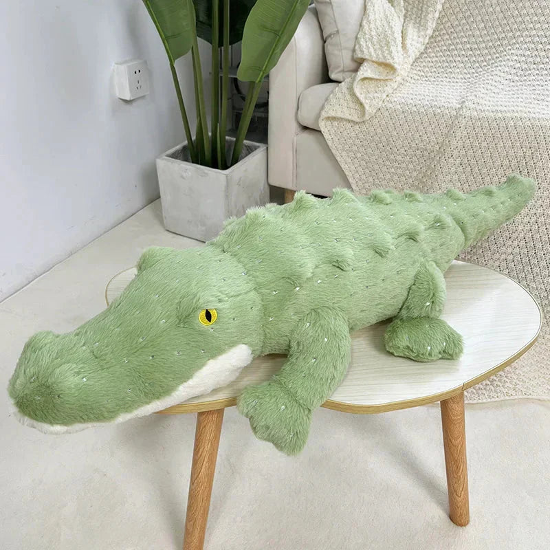 Maliben | Soft Fluffy Green Crocodile Plush Toy