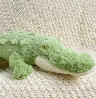 Maliben | Soft Fluffy Green Crocodile Plush Toy