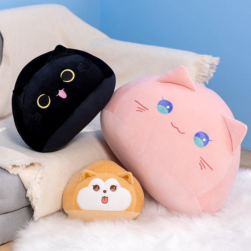 Maliben | Soft Pebble Cats & Dog Animal Plushies Collection