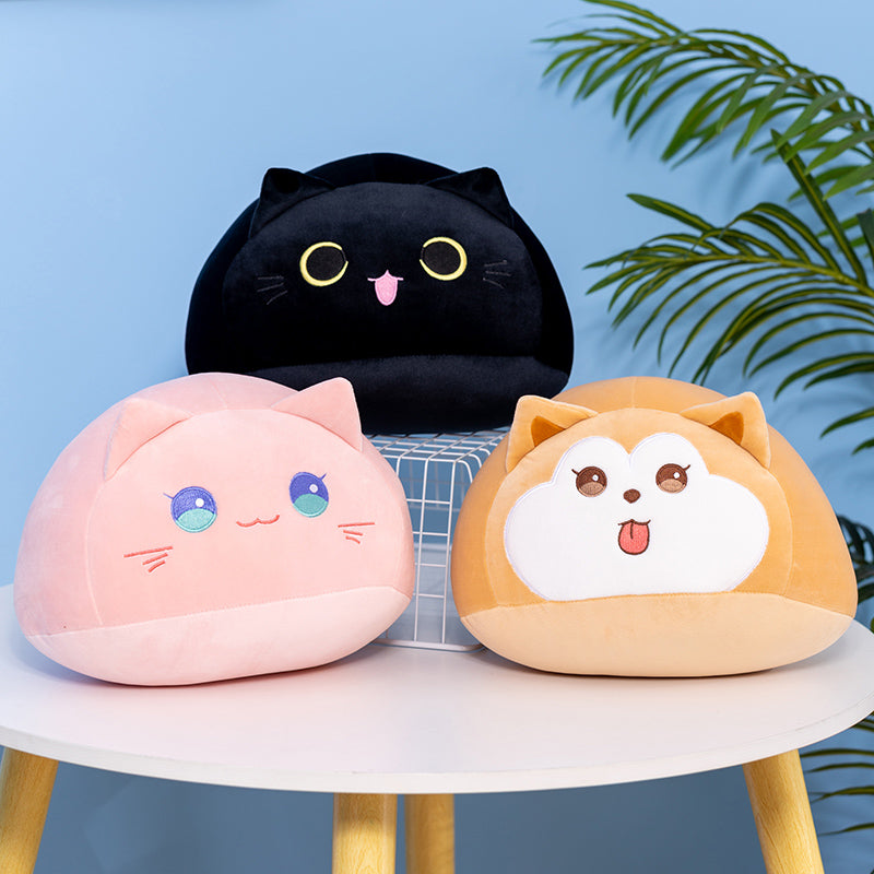 Maliben | Soft Pebble Cats & Dog Animal Plushies Collection