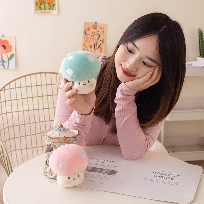 Maliben | Squishy Mushroom Friends Plushie Keychains
