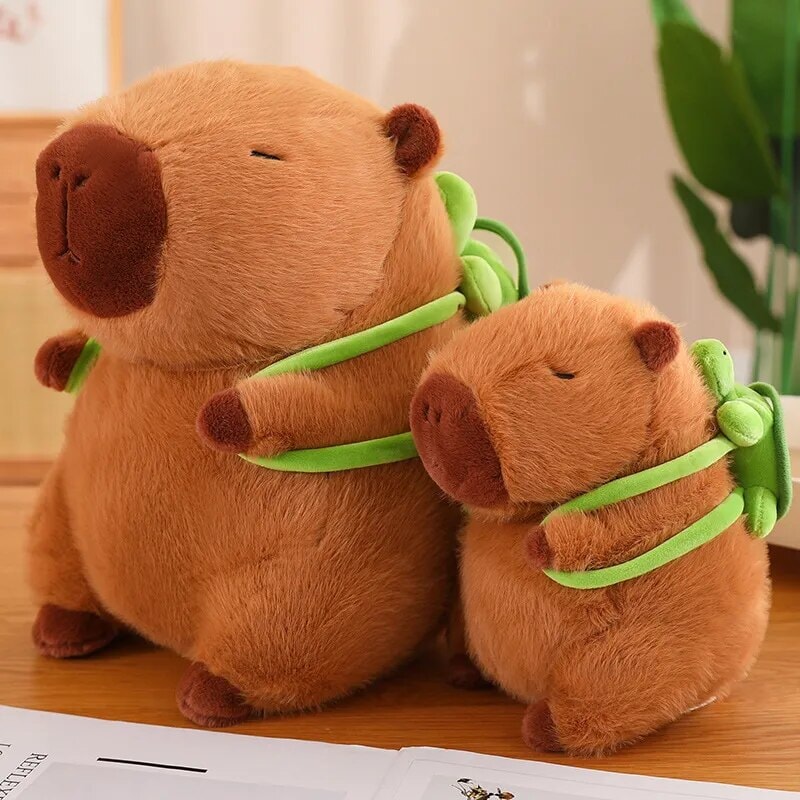 Maliben | The Adorable Capybara Turtle Back Pack Plushies