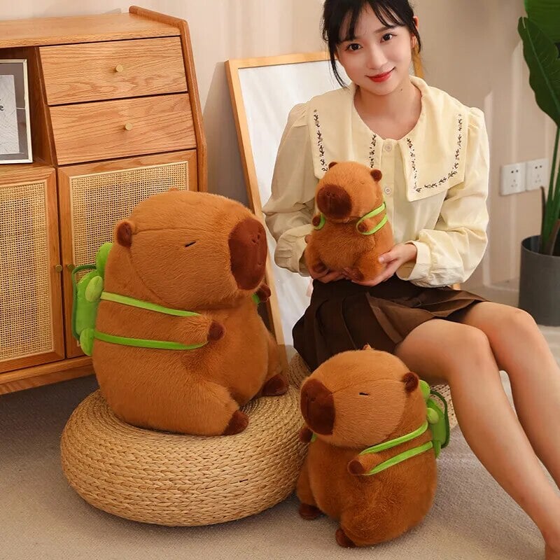 Maliben | The Adorable Capybara Turtle Back Pack Plushies