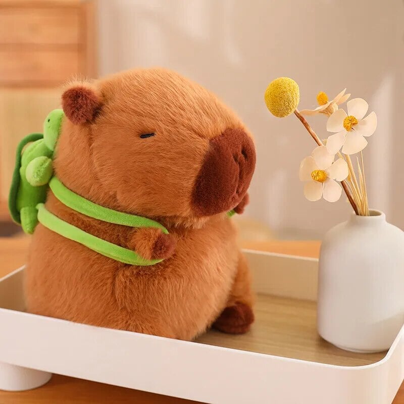 Maliben | The Adorable Capybara Turtle Back Pack Plushies