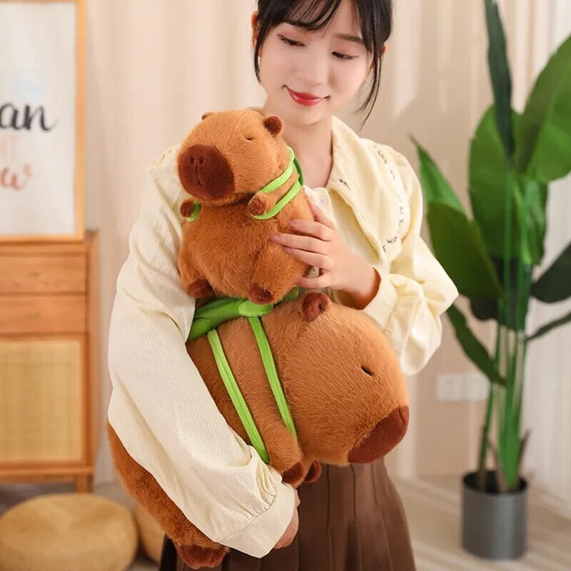 Maliben | The Adorable Capybara Turtle Back Pack Plushies