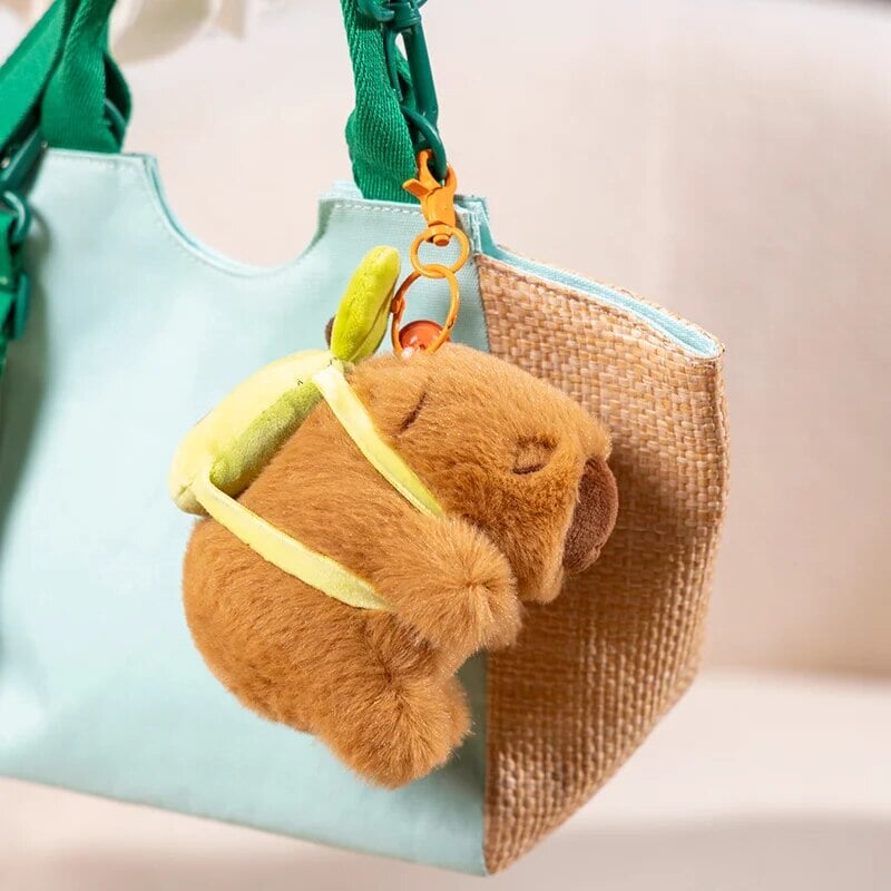 Maliben | The Kawaii Capybara With Mini Avocado Backpack Plushie
