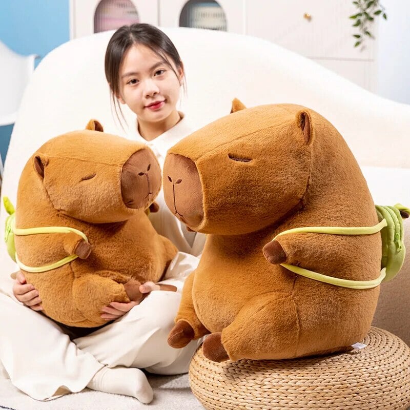 Maliben | The Kawaii Capybara With Mini Avocado Backpack Plushie