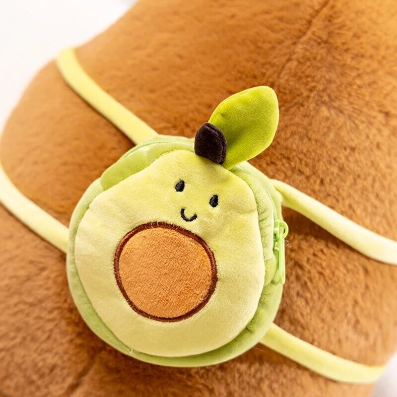 Maliben | The Kawaii Capybara With Mini Avocado Backpack Plushie