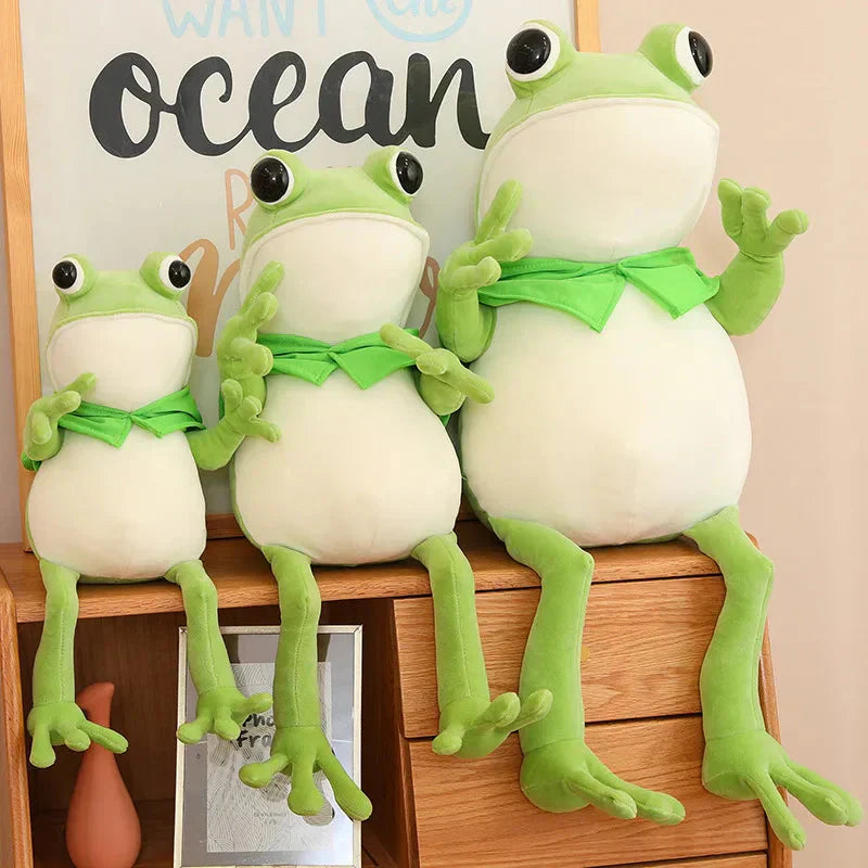 Maliben | Tito The Funny Green Frog Plush With Hat