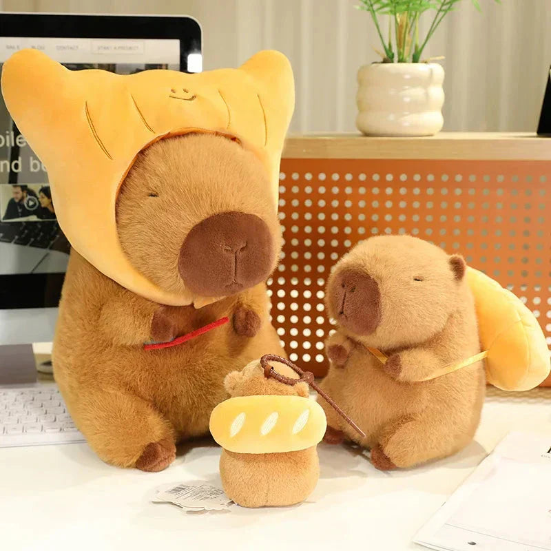 Maliben | Toasted Croissant Capybara Plushies
