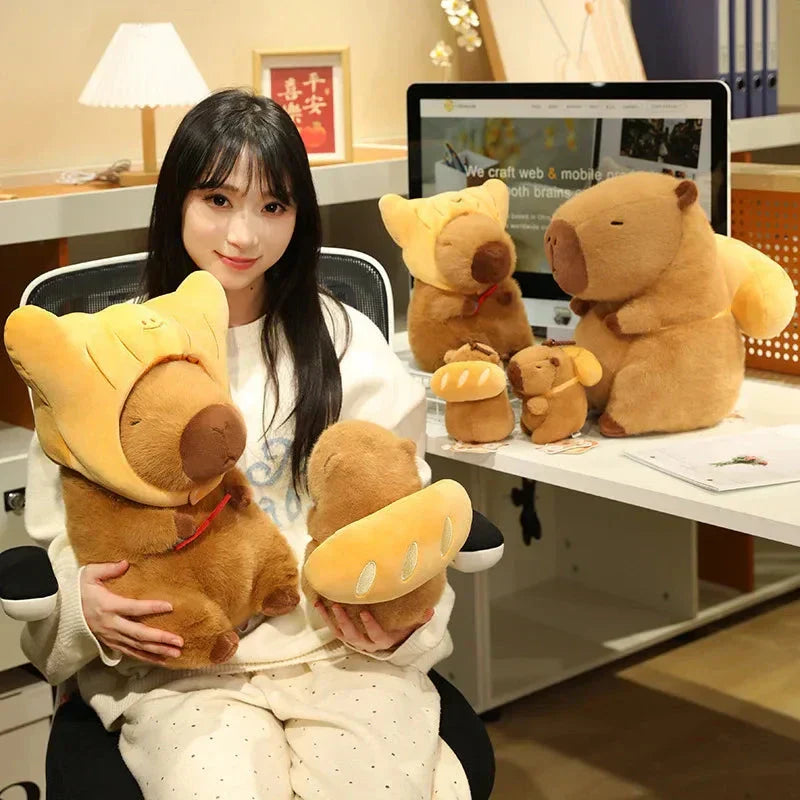 Maliben | Toasted Croissant Capybara Plushies