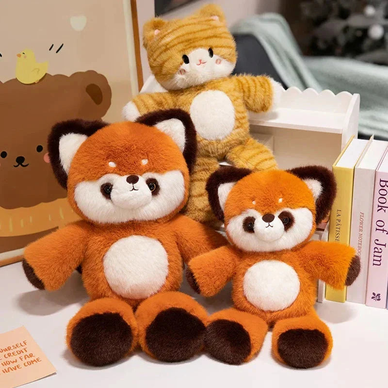 Maliben | Tomo & Mikan The Cat & Red Panda Plush Buddies