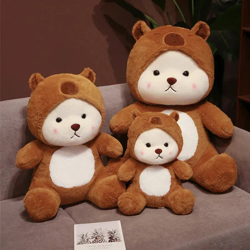 Maliben | White Bear Capybara Costume Plushie
