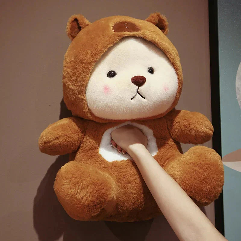 Maliben | White Bear Capybara Costume Plushie