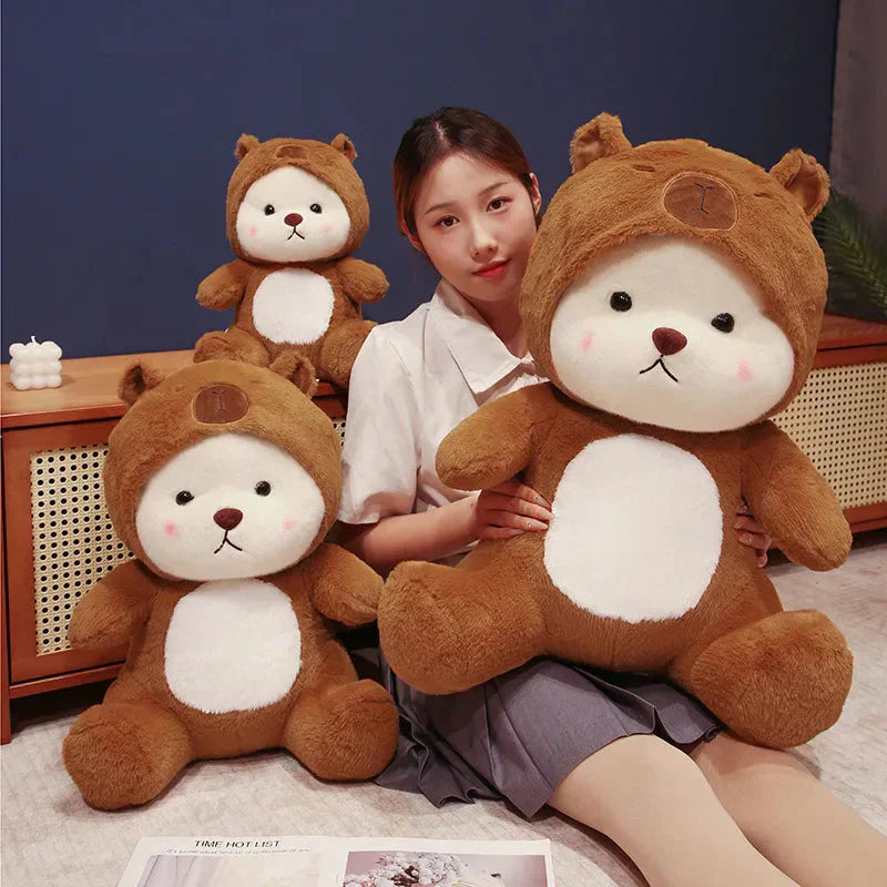 Maliben | White Bear Capybara Costume Plushie
