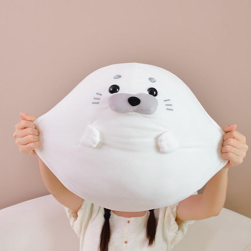 Maliben | White Blue Baby Seal Plushies