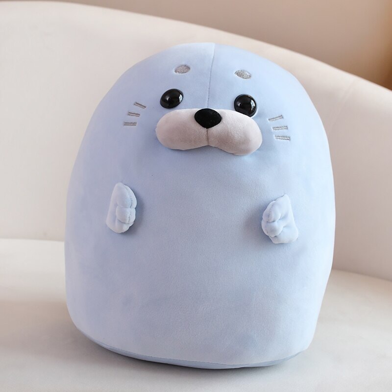 Maliben | White Blue Baby Seal Plushies