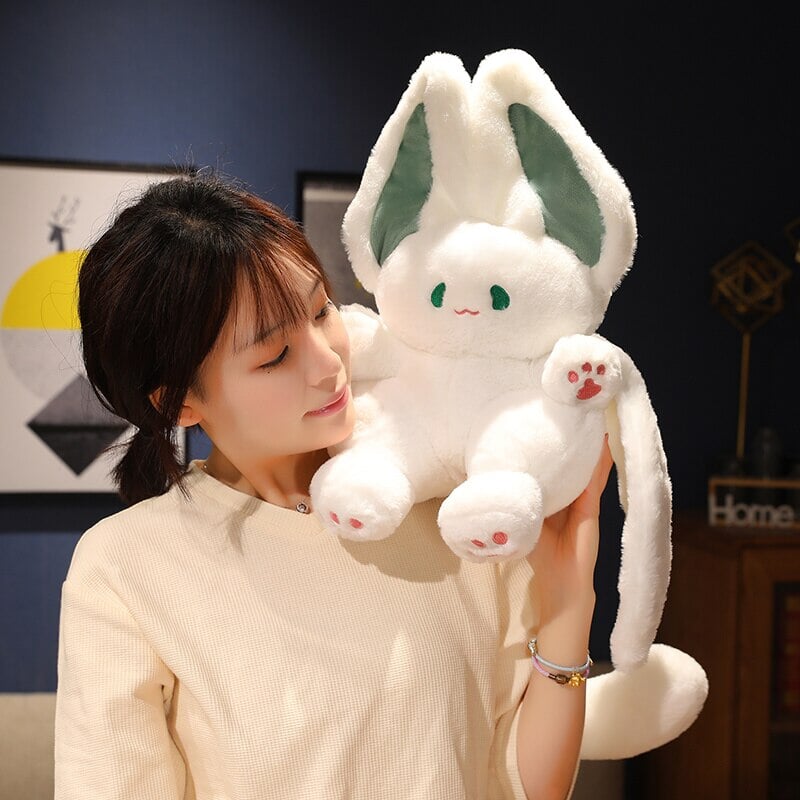 Maliben | White Kawaii Fluffy Bat Plushie