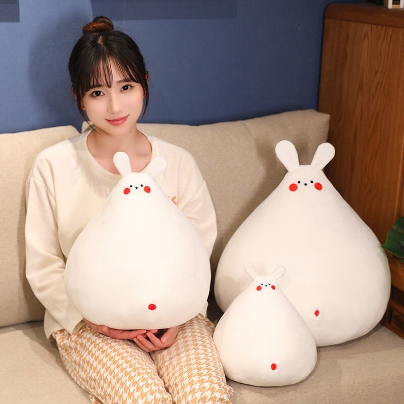 Maliben | Zuki The White Bunny Plushie With Mini Face