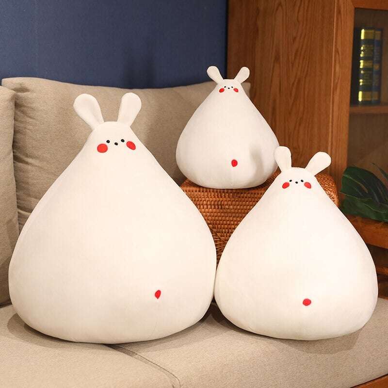 Maliben | Zuki The White Bunny Plushie With Mini Face