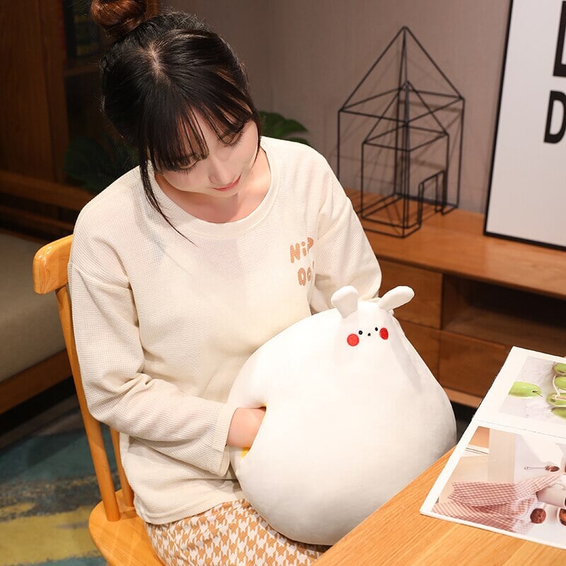 Maliben | Zuki The White Bunny Plushie With Mini Face
