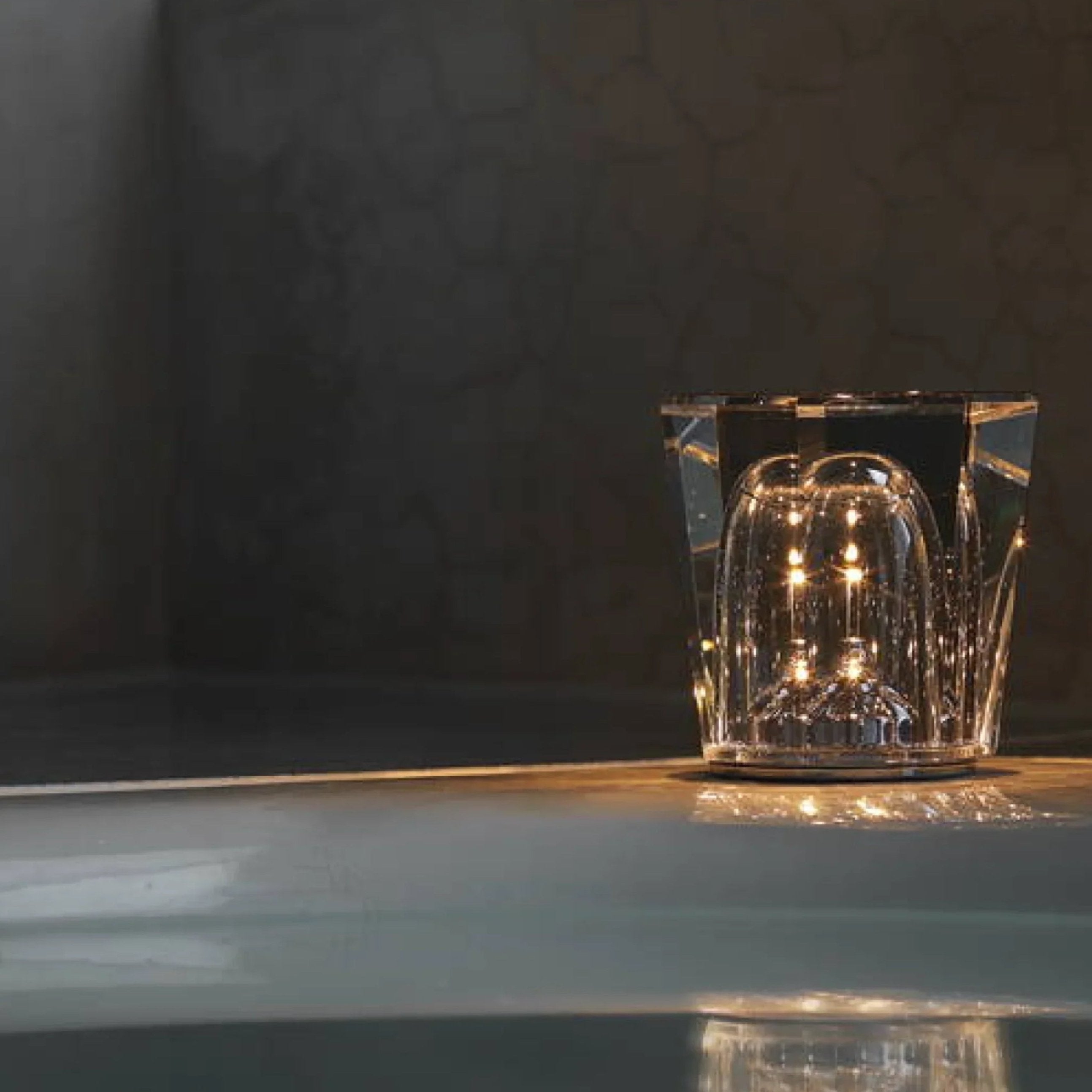 Maliben | Crystal Table Lamp Véloria | Diamond Look & 360° Light Play | Wireless & Usb Rechargeable | Up To 12 Hrs. Light Duration