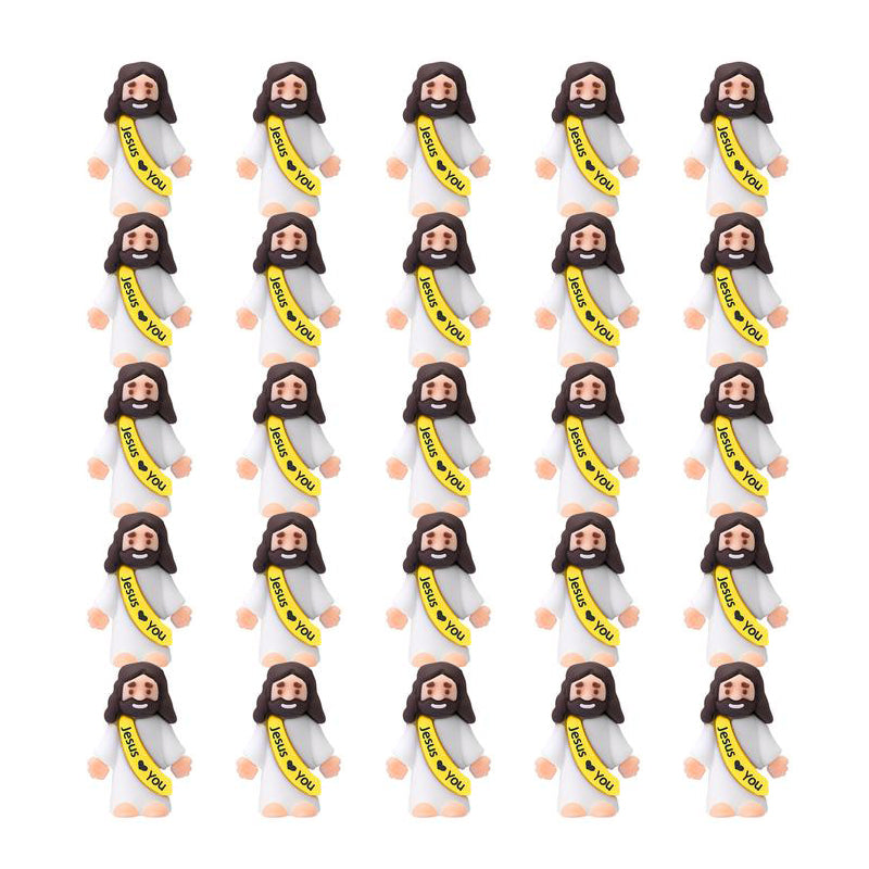 Maliben | Mini Jesus Figurines With Jesus Love You Slogan