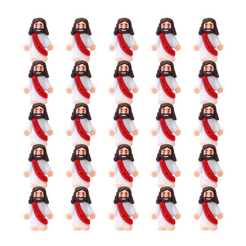 Maliben | Mini Jesus Figurines With Jesus Love You Slogan