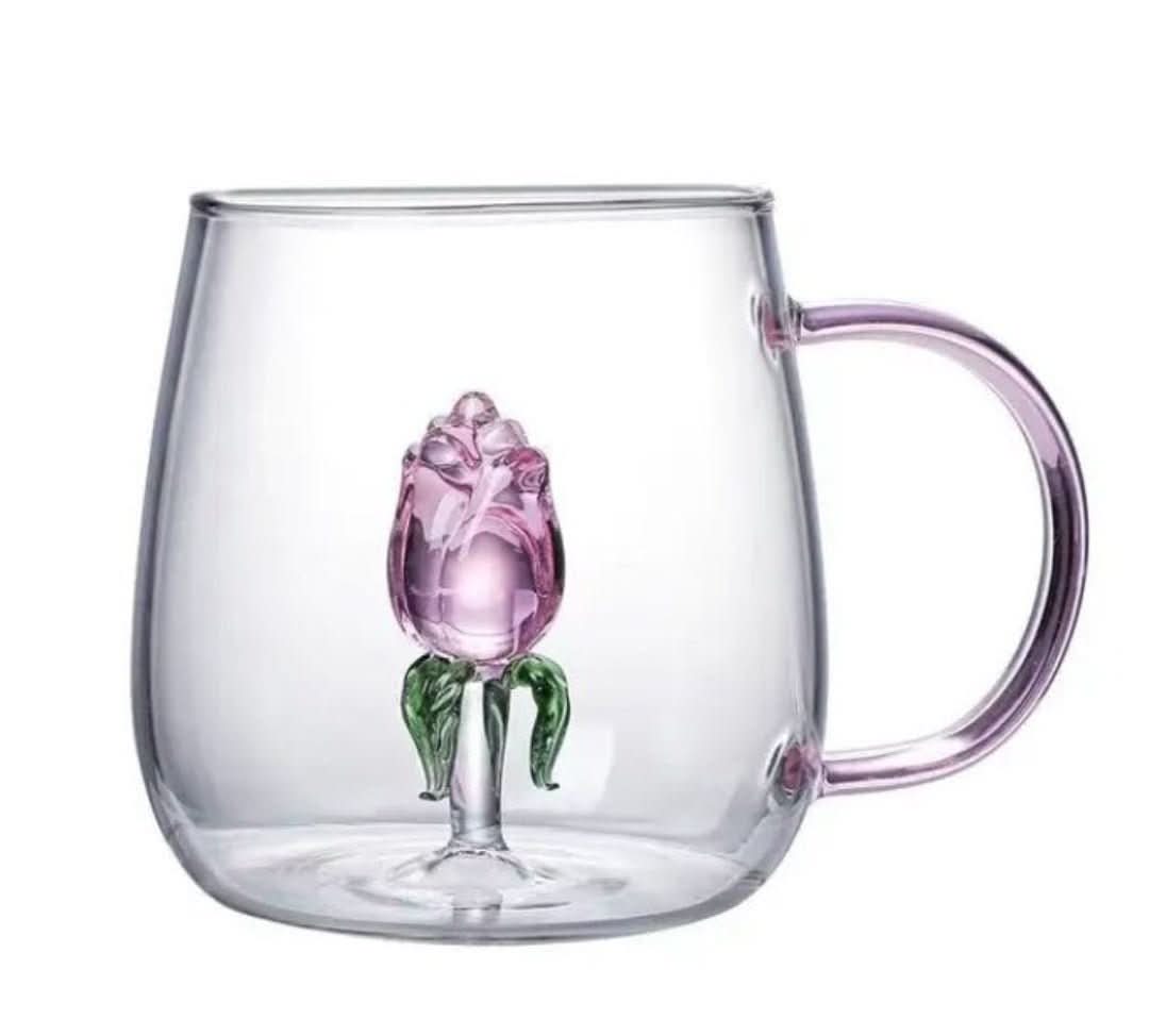 Maliben | La Vie En Rose | Champagne Glass - Handmade