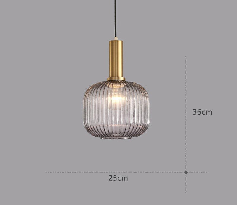 Maliben | Retro Glass Pendant Lamp - Colorvibe