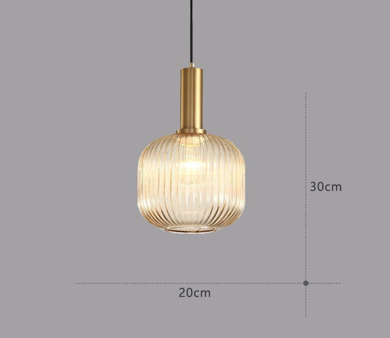 Maliben | Retro Glass Pendant Lamp - Colorvibe