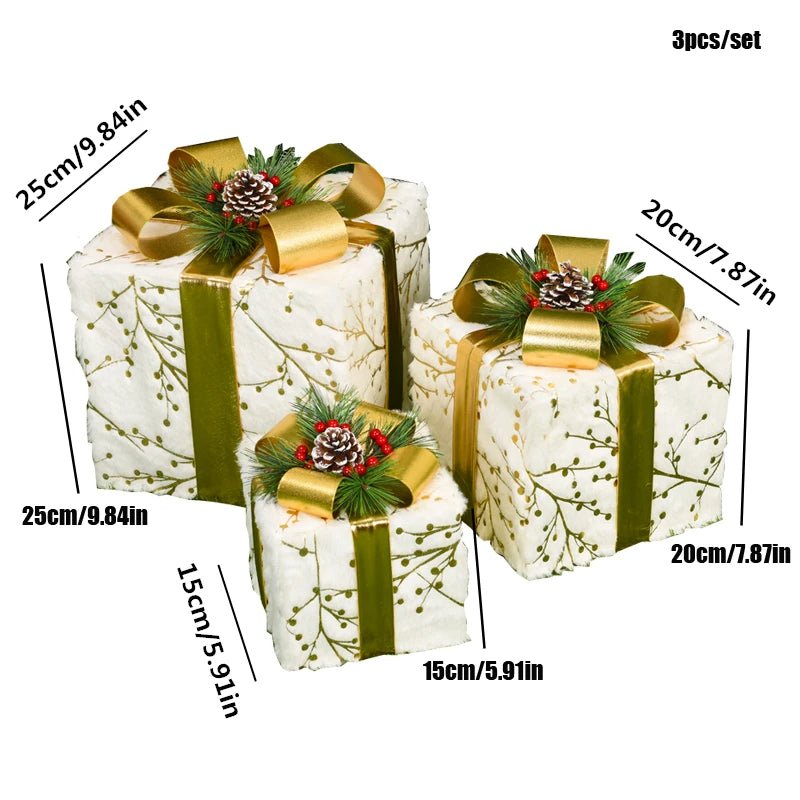 Maliben | Led Christmas Christmas Tree, Snowman Or Gift Box Decoration – Snowman & Fawn Tree Decorations, Perfect Holiday Ornaments & New Year Gifts