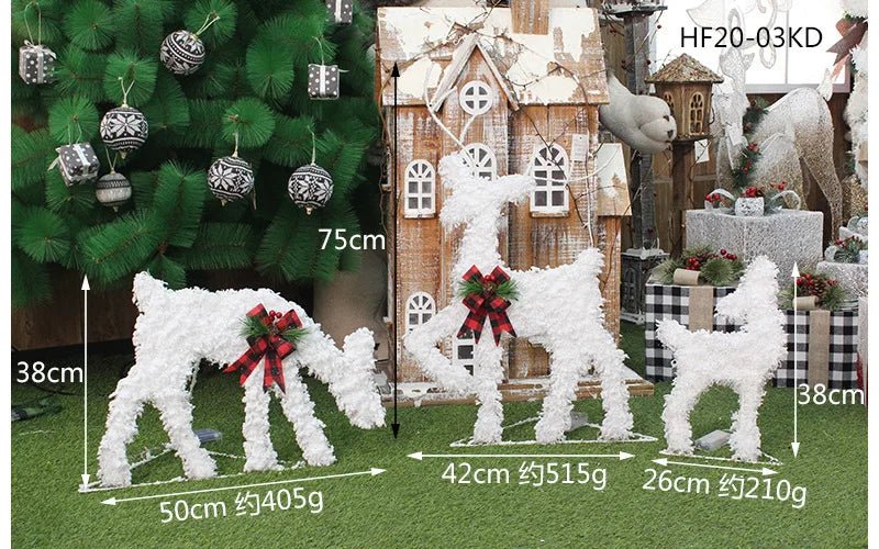 Maliben | Led Christmas Christmas Tree, Snowman Or Gift Box Decoration – Snowman & Fawn Tree Decorations, Perfect Holiday Ornaments & New Year Gifts
