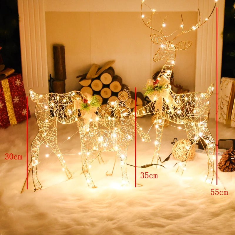 Maliben | Led Christmas Christmas Tree, Snowman Or Gift Box Decoration – Snowman & Fawn Tree Decorations, Perfect Holiday Ornaments & New Year Gifts