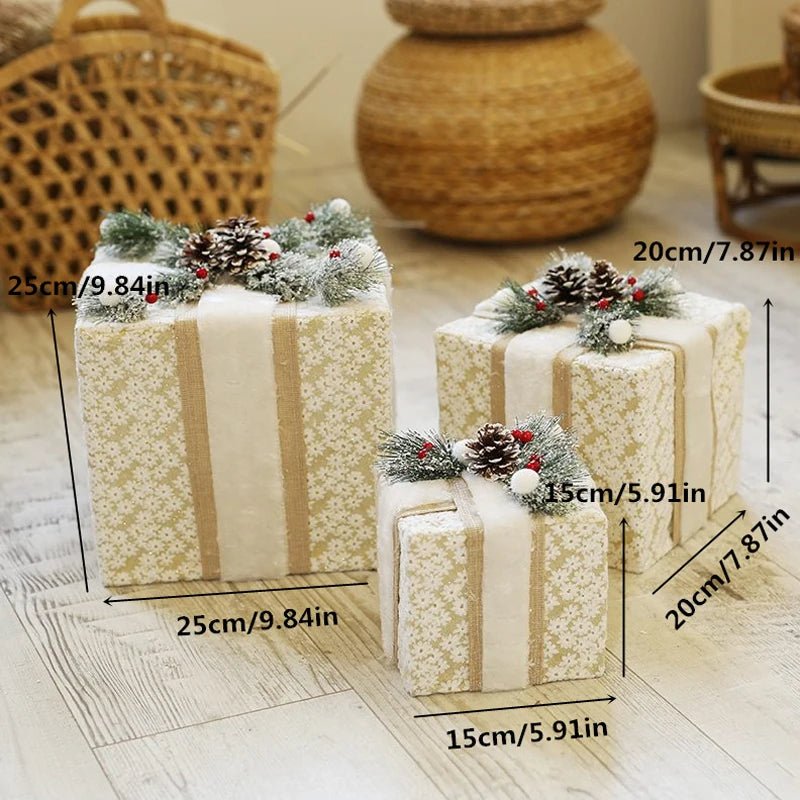 Maliben | Led Christmas Christmas Tree, Snowman Or Gift Box Decoration – Snowman & Fawn Tree Decorations, Perfect Holiday Ornaments & New Year Gifts
