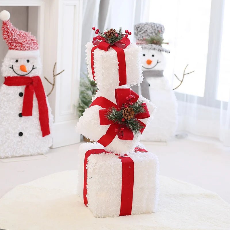 Maliben | Led Christmas Christmas Tree, Snowman Or Gift Box Decoration – Snowman & Fawn Tree Decorations, Perfect Holiday Ornaments & New Year Gifts
