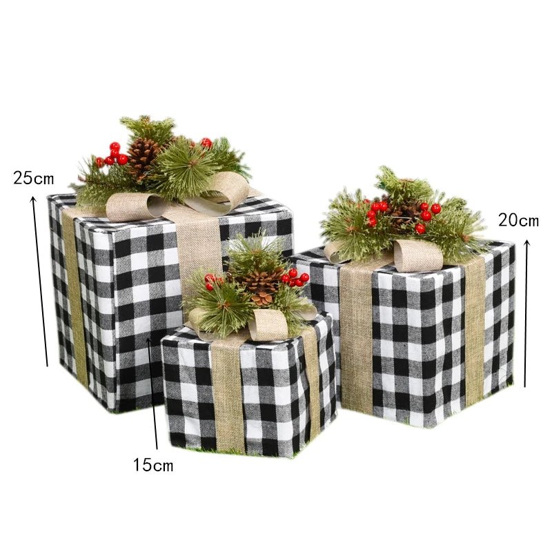 Maliben | Led Christmas Christmas Tree, Snowman Or Gift Box Decoration – Snowman & Fawn Tree Decorations, Perfect Holiday Ornaments & New Year Gifts