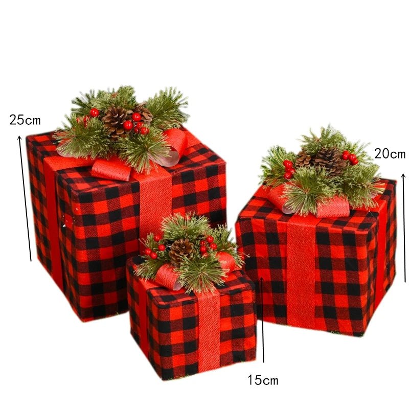 Maliben | Led Christmas Christmas Tree, Snowman Or Gift Box Decoration – Snowman & Fawn Tree Decorations, Perfect Holiday Ornaments & New Year Gifts