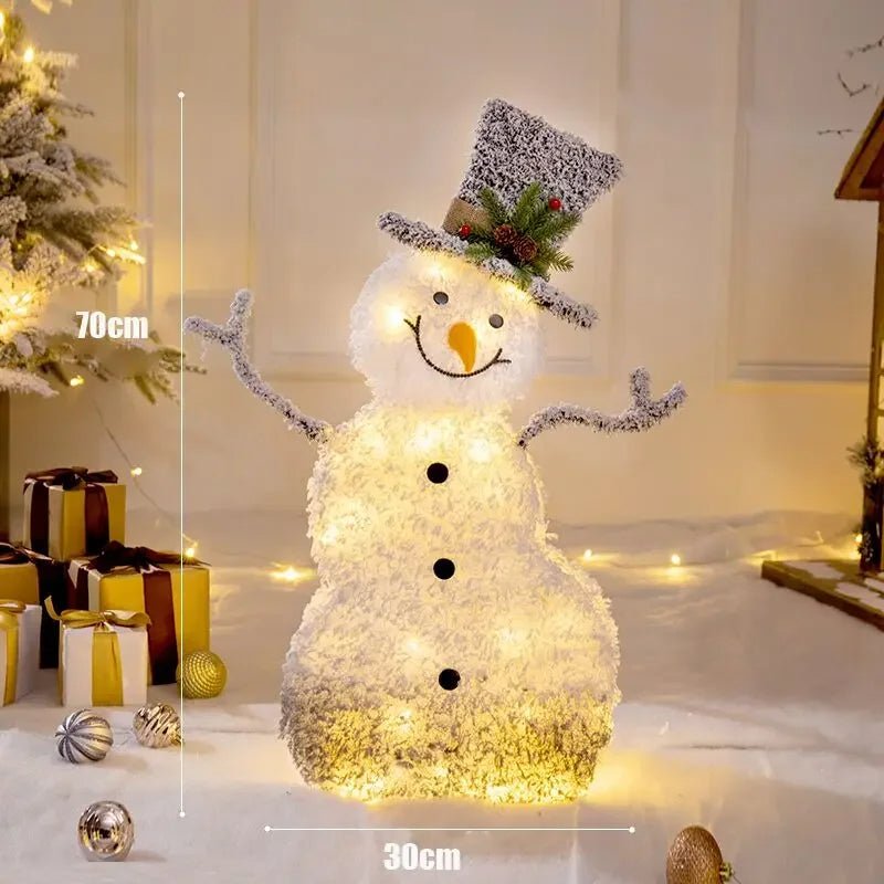 Maliben | Led Christmas Christmas Tree, Snowman Or Gift Box Decoration – Snowman & Fawn Tree Decorations, Perfect Holiday Ornaments & New Year Gifts