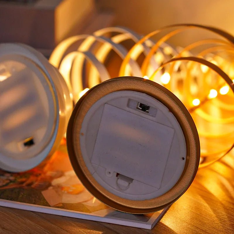 Maliben | Led Wrought Christmas Tree Spiral Light Table Ornament – Elegant Atmosphere Lamp For Bedroom & Holiday Décor